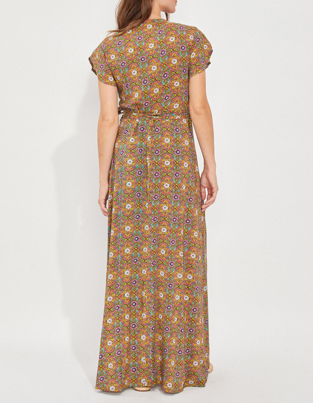 Robe longue cache-coeur ecovero ELEZA