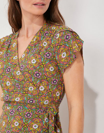 Robe longue cache-coeur ecovero ELEZA