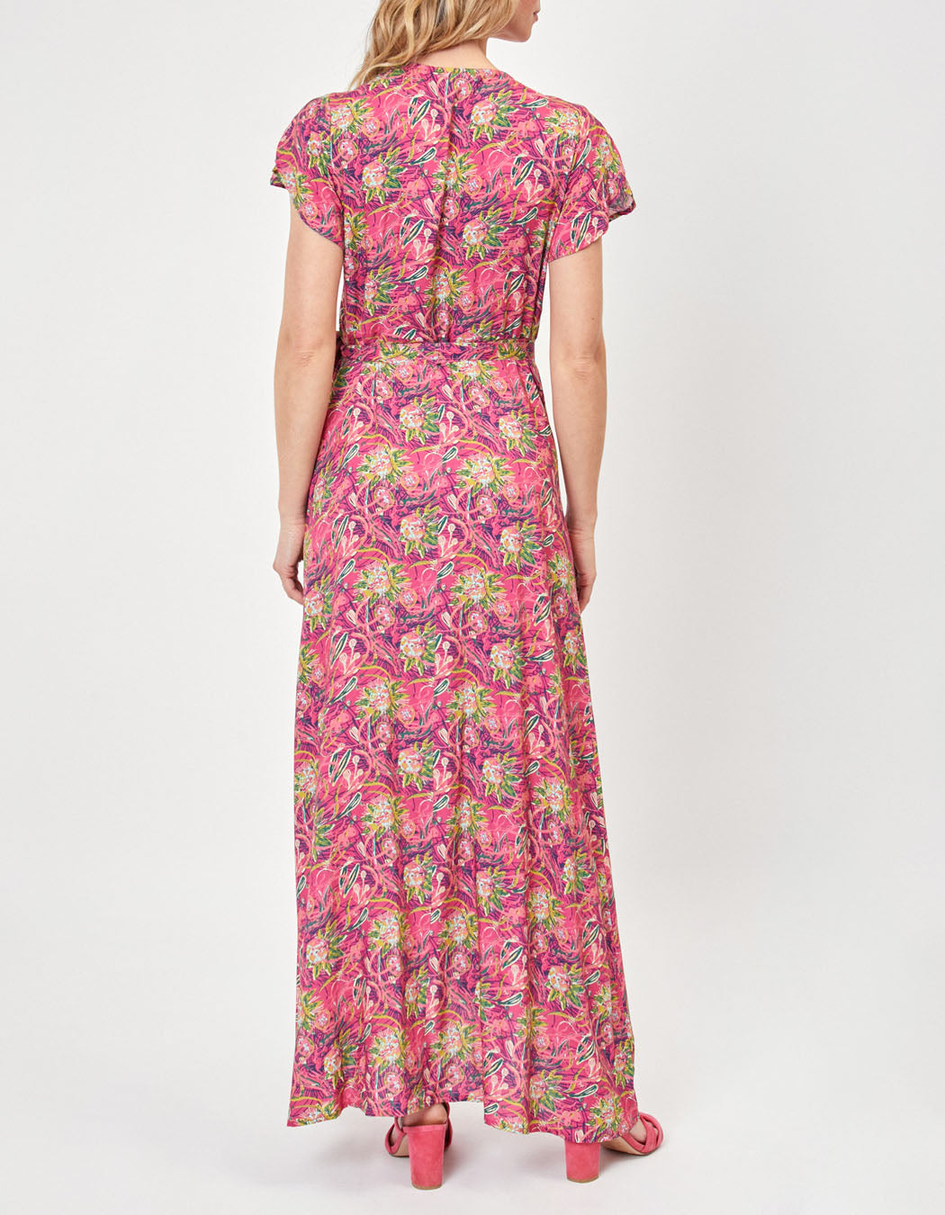 Robe longue cache-coeur ecovero ELEZA