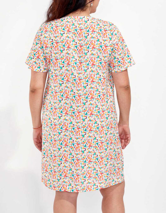 Robe imprimée droite GANDARIA