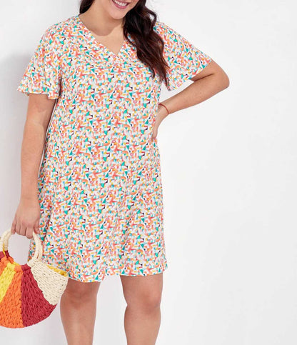 Robe imprimée droite GANDARIA