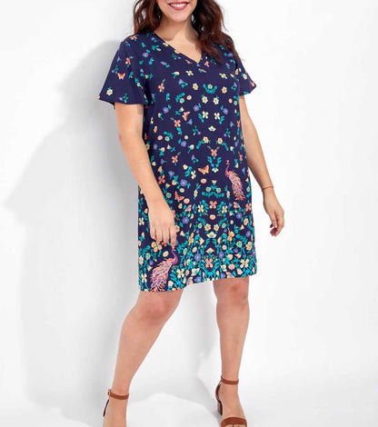 Robe imprimée droite GANDARIA
