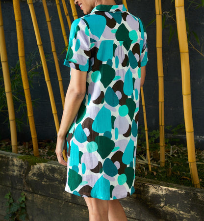 Robe chemisier crêpe de coton bio GAYANI
