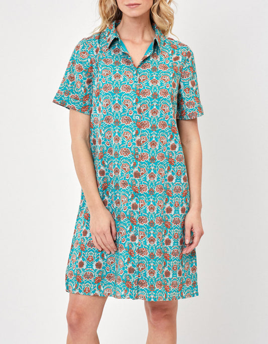 Robe chemisier crêpe de coton bio GAYANI
