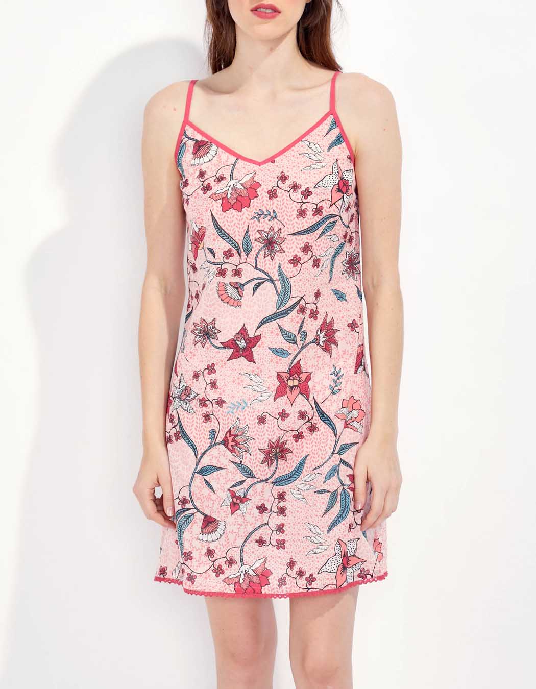 Robe imprimée fines bretelles IONA