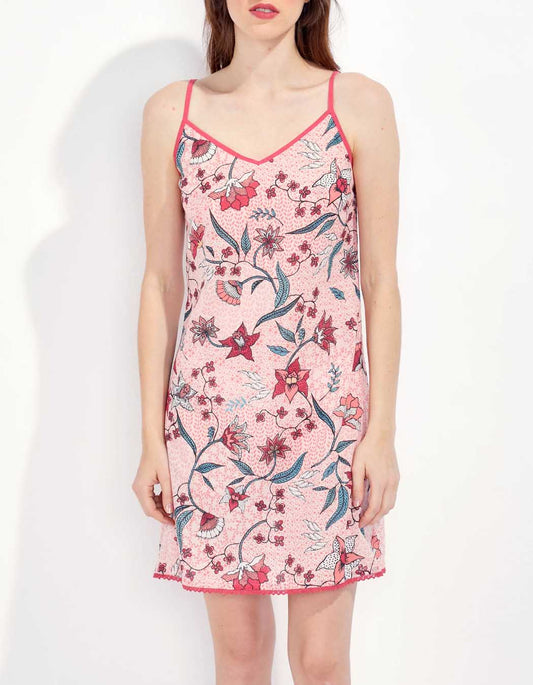 Robe imprimée fines bretelles IONA