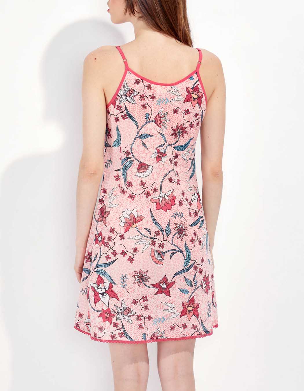 Robe imprimée fines bretelles IONA