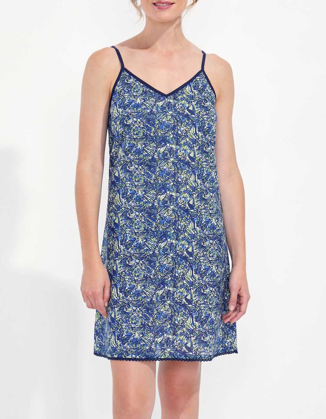 Robe imprimée fines bretelles IONA