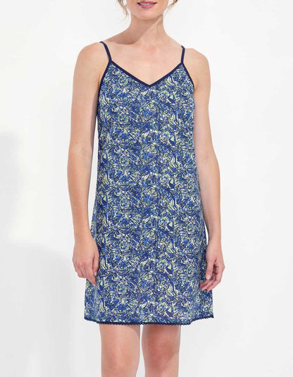 Robe imprimée fines bretelles IONA