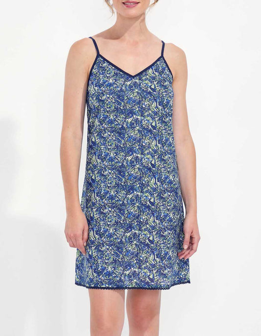 Robe imprimée fines bretelles IONA