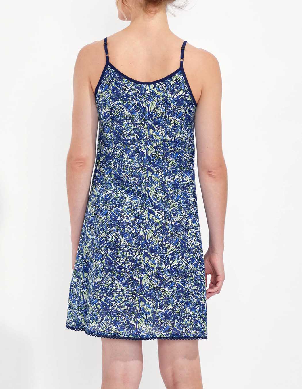 Robe imprimée fines bretelles IONA