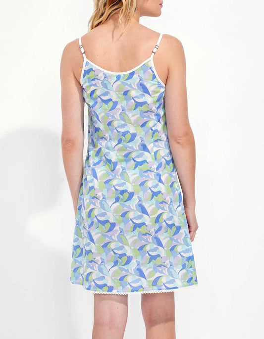 Robe imprimée fines bretelles IONA
