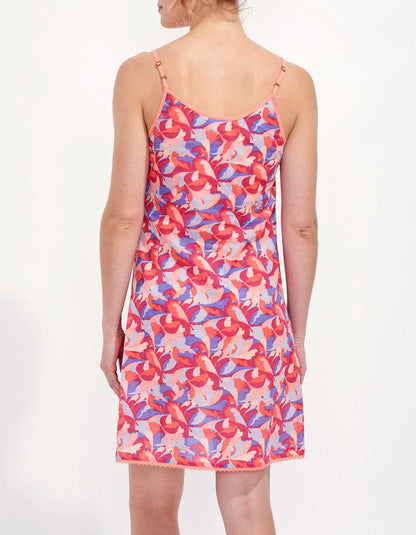 Robe imprimée fines bretelles IONA