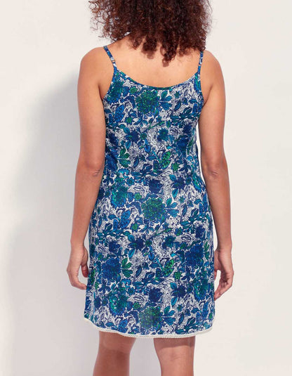 Robe imprimée fines bretelles coton bio IONA