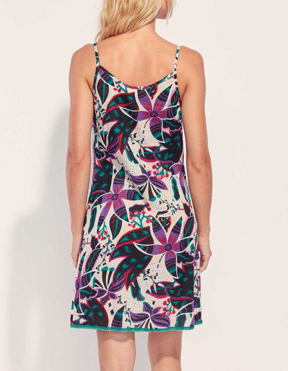 Robe imprimée fines bretelles coton bio IONA