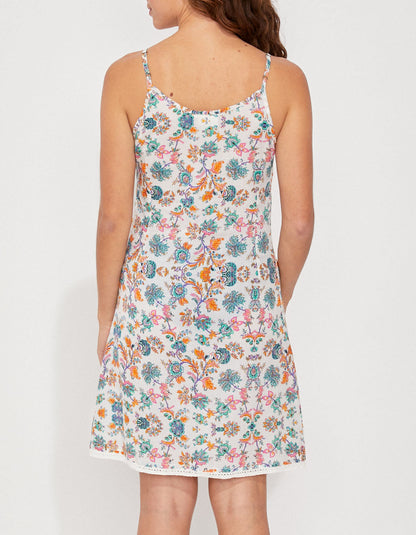 Robe coton bio fines bretelles IONA