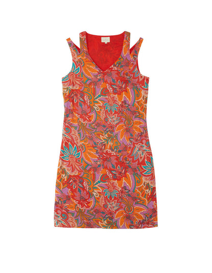 Robe bretelles fantaisie coton bio JUDITH
