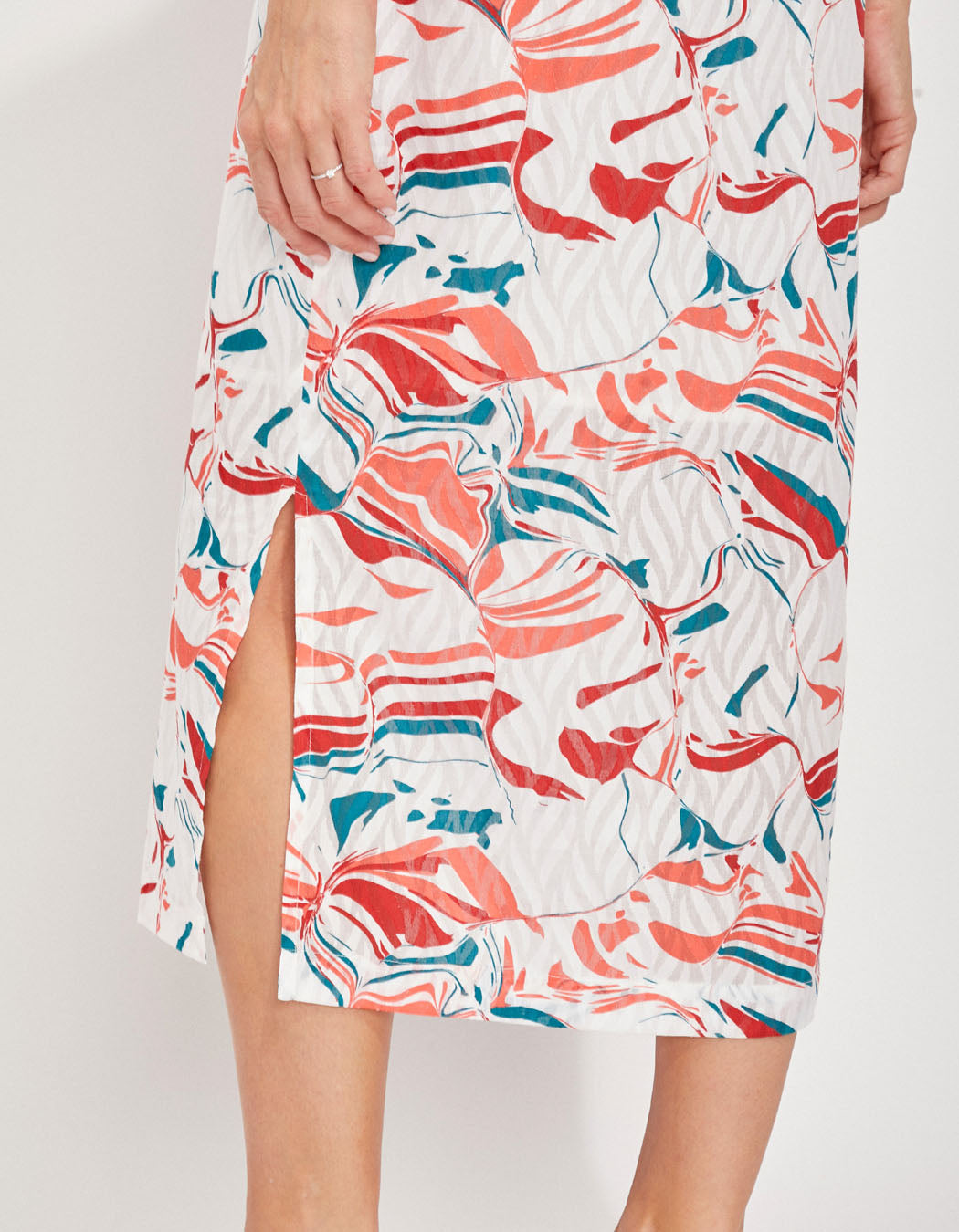 Robe longue doublée imprimée LALI