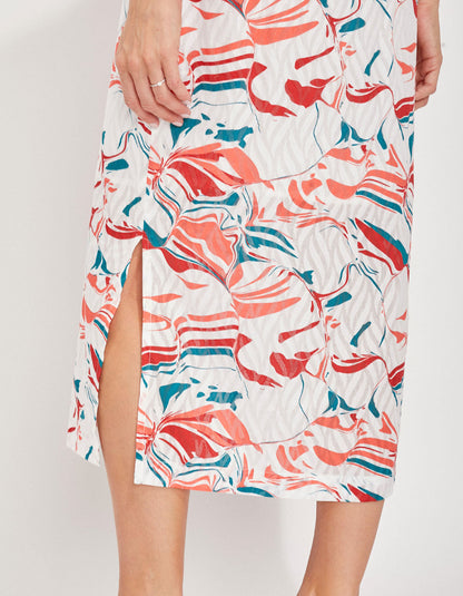 Robe longue doublée imprimée LALI