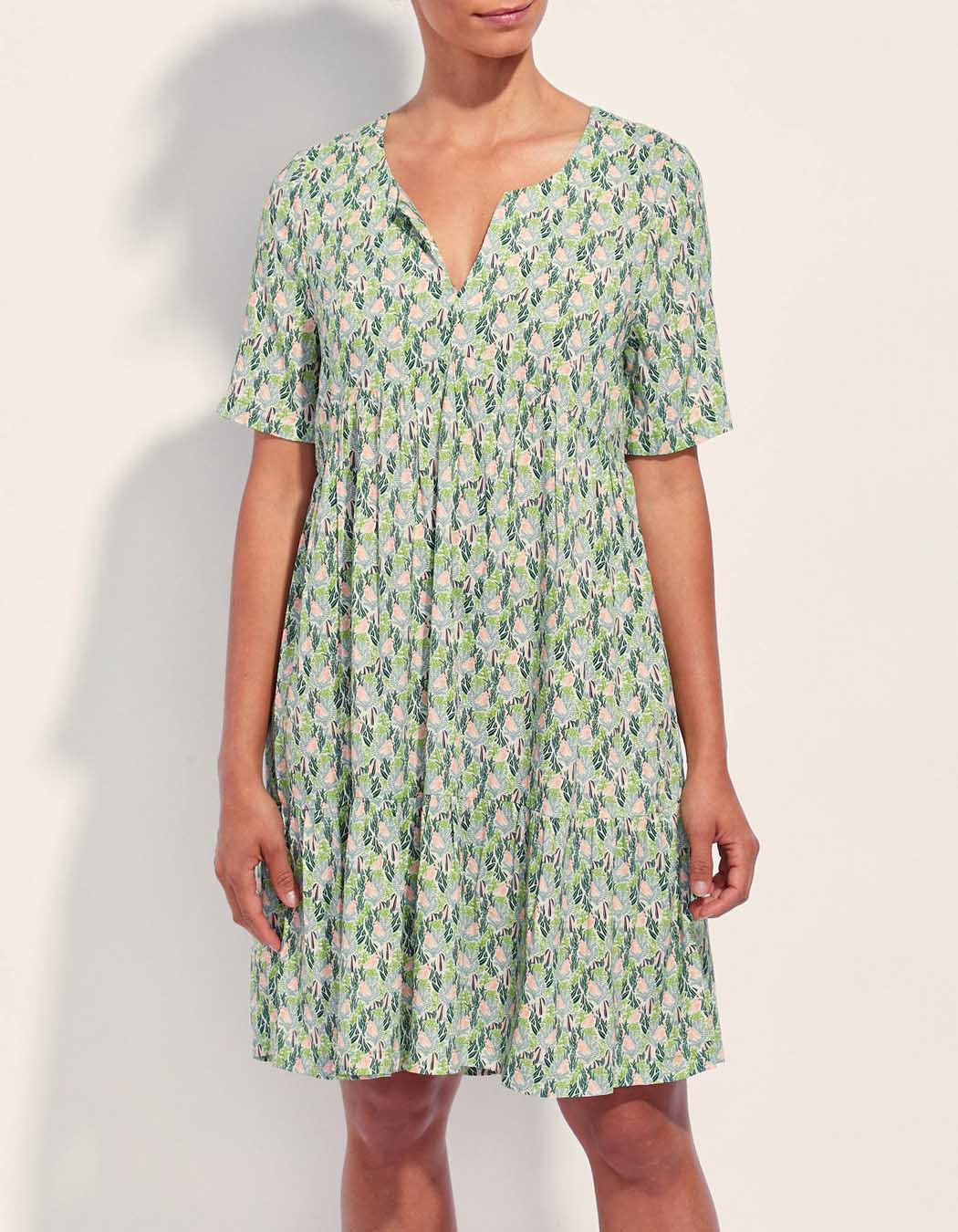 Robe imprimée ample fluide Ecovero NUSA