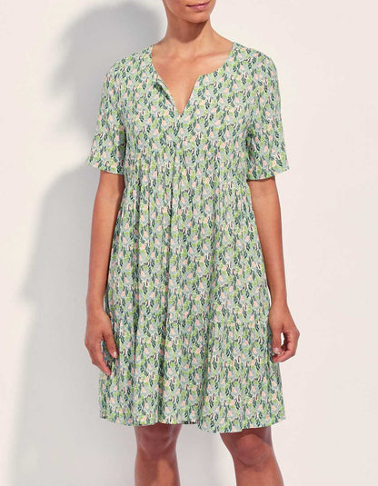 Robe imprimée ample fluide Ecovero NUSA