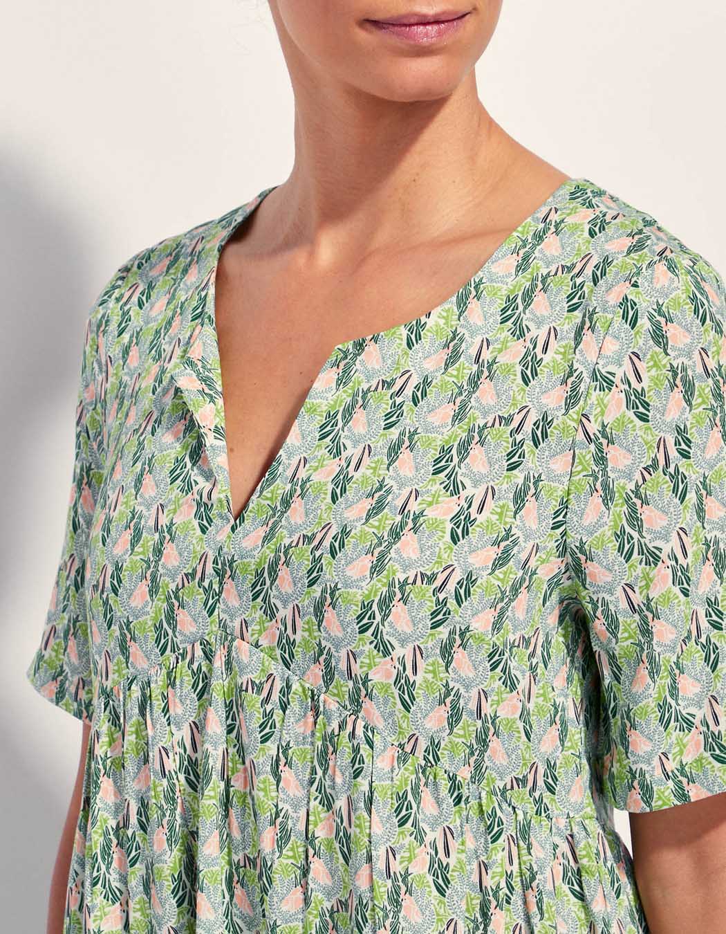 Robe imprimée ample fluide Ecovero NUSA