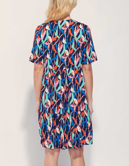 Robe imprimée ample fluide Ecovero NUSA