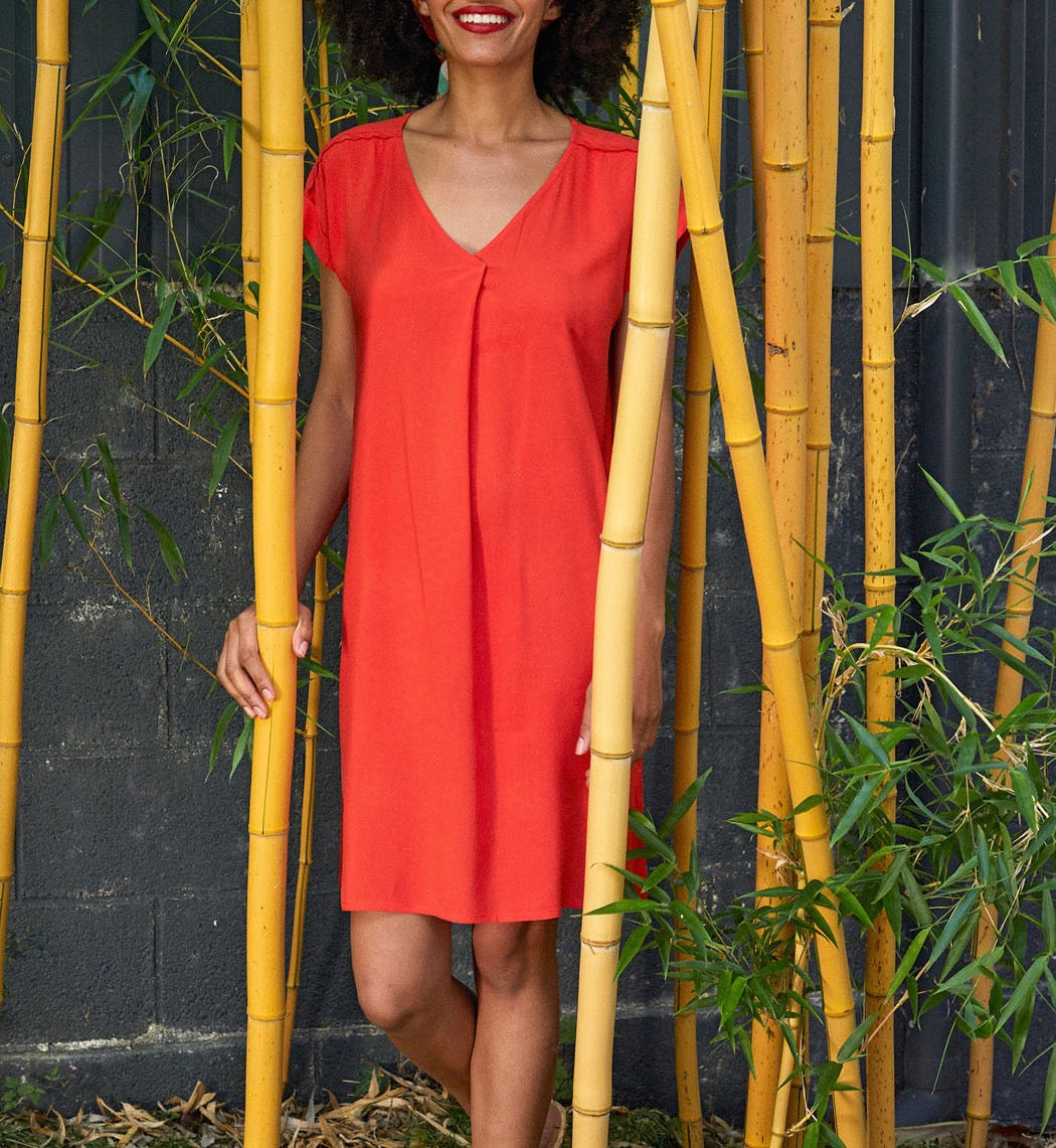Robe évasée fluide ecovero TATOUINE