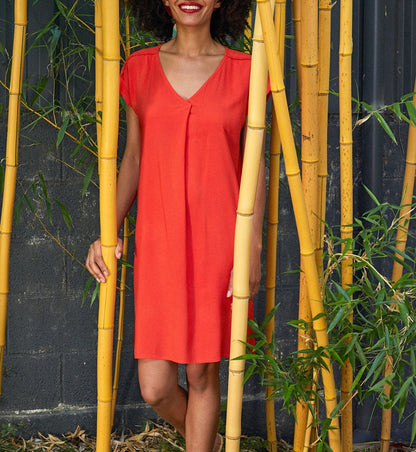 Robe évasée fluide ecovero TATOUINE