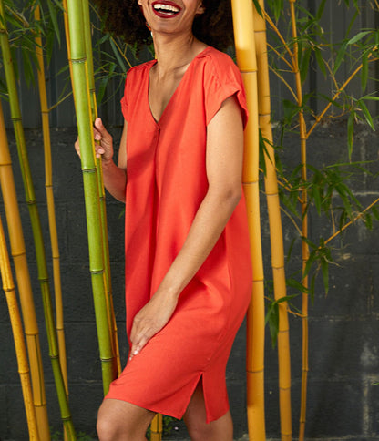 Robe évasée fluide ecovero TATOUINE