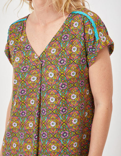 Robe évasée fluide ecovero TATOUINE