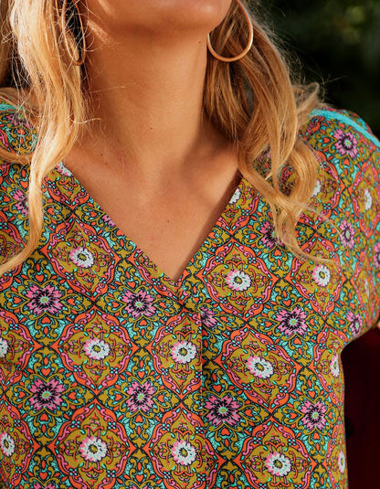 Robe évasée fluide ecovero TATOUINE