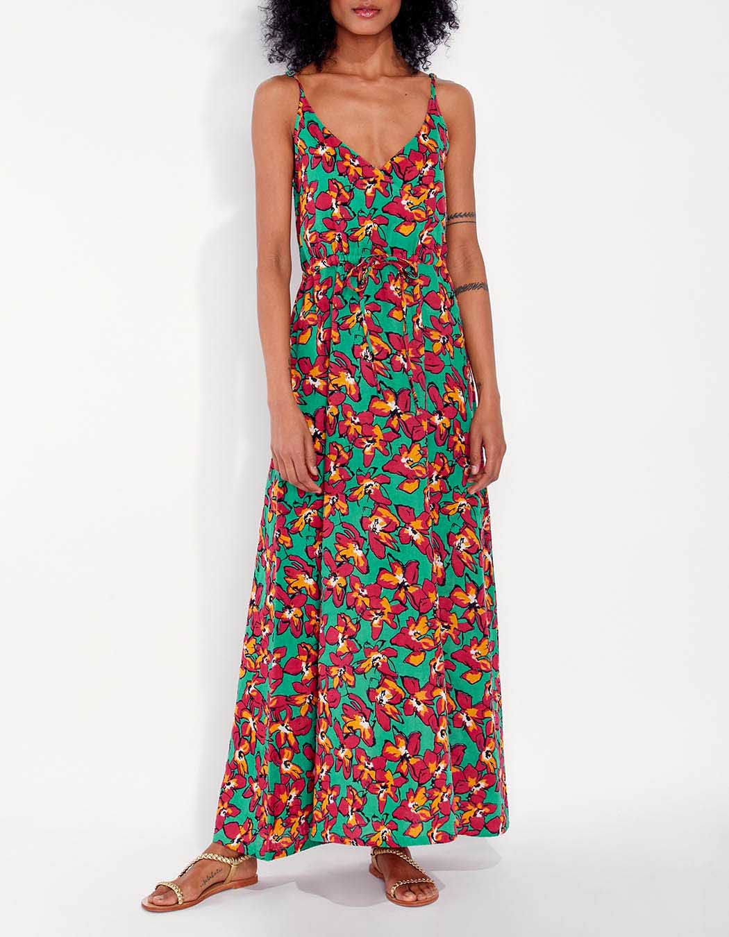 Robe longue gaze de coton WINIT