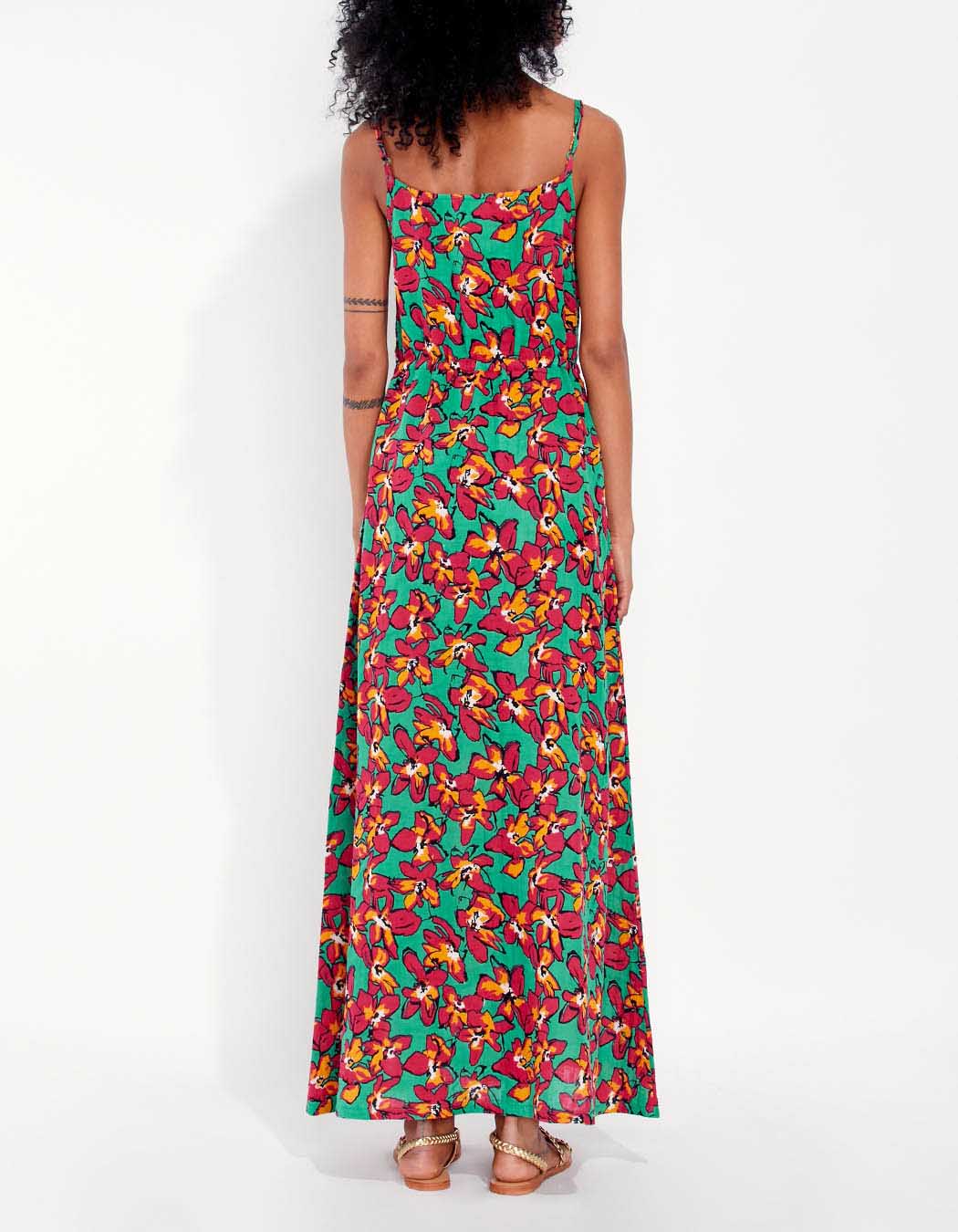 Robe longue gaze de coton WINIT