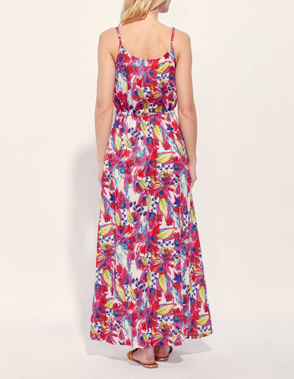 Robe longue imprimée gaze de coton WINITA