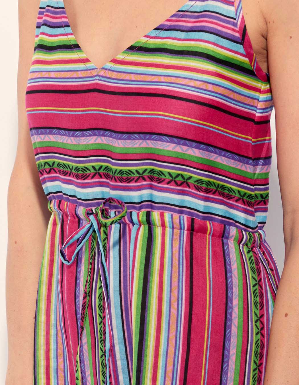 Robe longue imprimée gaze de coton WINITA