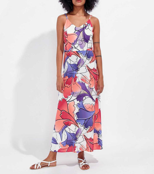 Robe longue imprimée YELEN