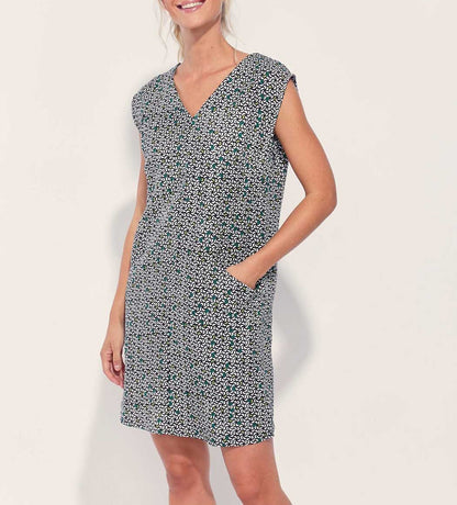 Robe imprimée coton lin YANI