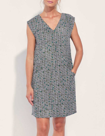 Robe imprimée coton lin YANI