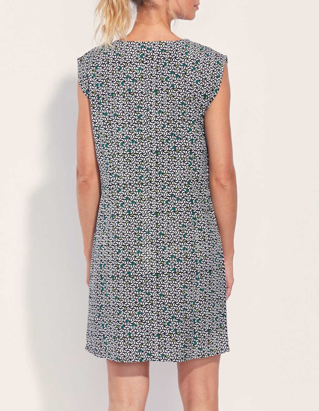 Robe imprimée coton lin YANI