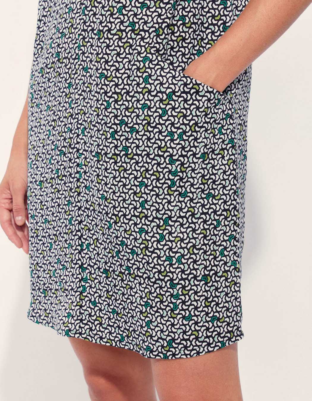 Robe imprimée coton lin YANI