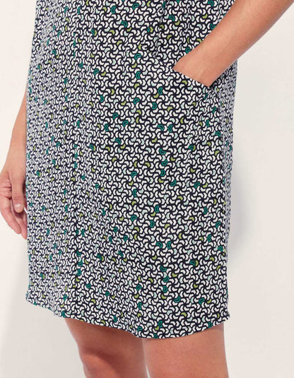 Robe imprimée coton lin YANI