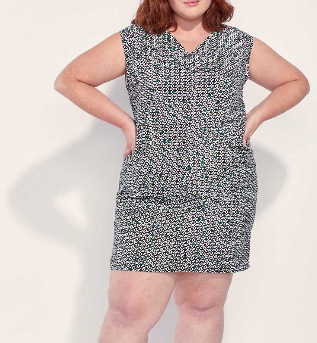 Robe imprimée coton lin YANI