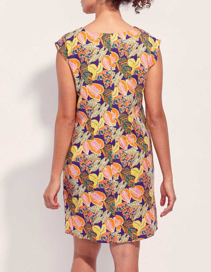 Robe imprimée coton lin YANI