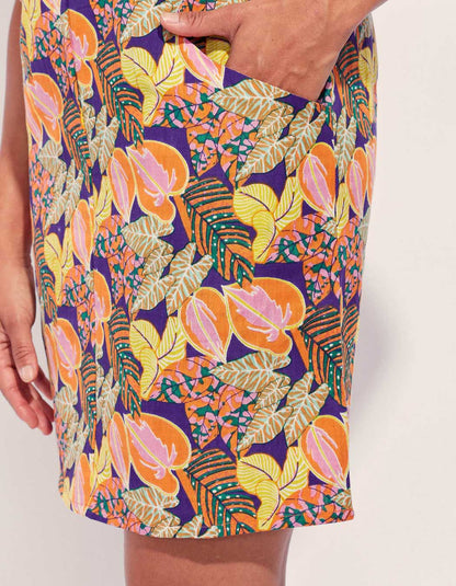 Robe imprimée coton lin YANI