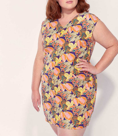 Robe imprimée coton lin YANI