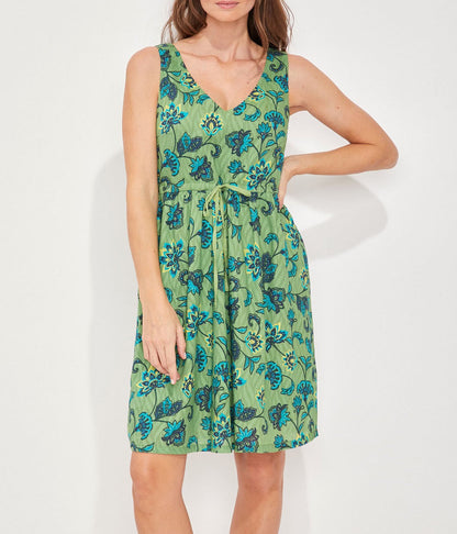 Robe courte doublée imprimée YASA