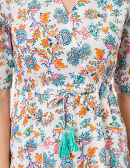 Robe coton bio évasée ZAINA