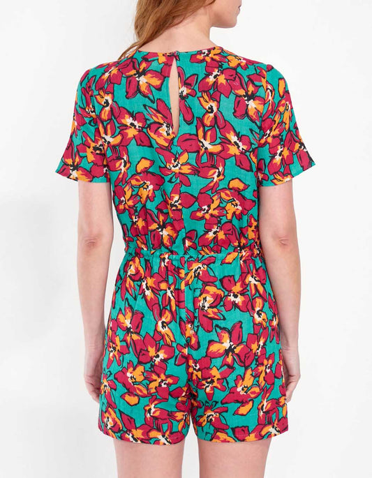 Combi-short gaze de coton WAKABA