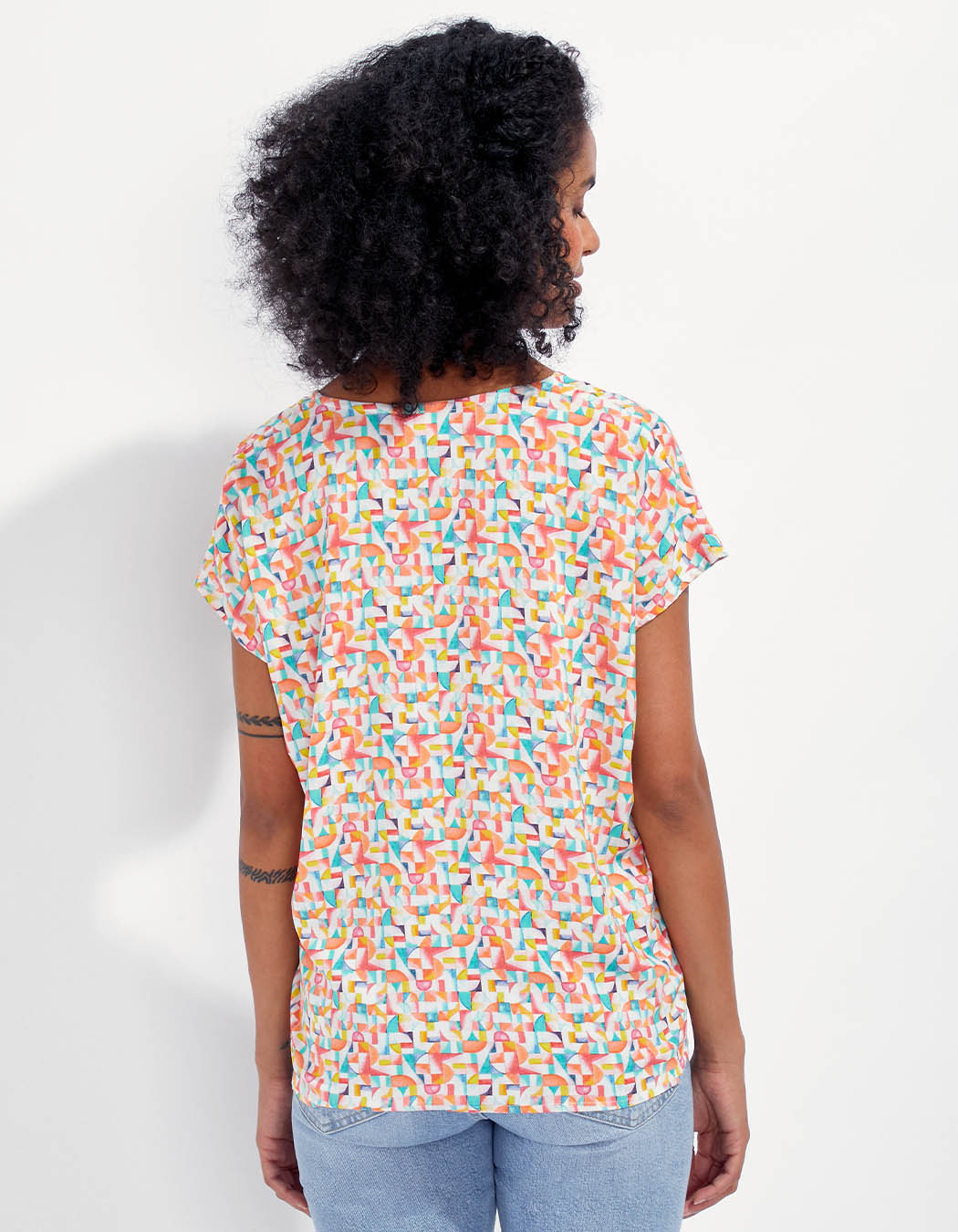 Blouse sans manches imprimée HENA